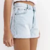 Pantalones Cortos vaqueros de corte «mom» con vuelta