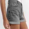 Pantalones Cortos vaqueros de corte «mom» con vuelta