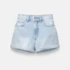 Pantalones Cortos vaqueros de corte «mom» con vuelta