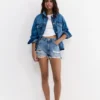 Pantalones Cortos vaqueros rasgados