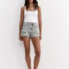 Pantalones Cortos vaqueros rasgados