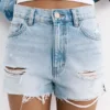 Pantalones Cortos vaqueros rasgados