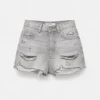 Pantalones Cortos vaqueros rasgados