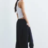 Pantalones de chándal de pierna ancha con bajo ajustable Pantalones de chándal de pierna ancha con bajo ajustable