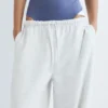 Pantalones de chándal de pierna ancha con bajo ajustable