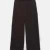 Pantalones de chándal de pierna ancha con bajo ajustable