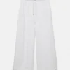 Pantalones de chándal de pierna ancha con bajo ajustable