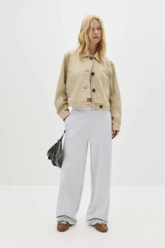 Pantalones de chándal de pierna ancha con costura