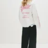 Pantalones de chándal de pierna ancha con costura