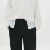 Pantalones de chándal de pierna ancha con costura