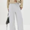 Pantalones de chándal de pierna ancha con costura