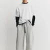 Pantalones de chándal de punto interlock