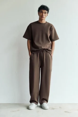 Pantalones de chándal de punto interlock