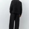 Pantalones de corte recto con costuras Pantalones de corte recto con costuras