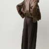 Pantalones de corte recto con pinzas