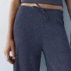 Pantalones de crepé de pierna ancha
