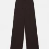 Pantalones de crepé de pierna ancha Pantalones de crepé de pierna ancha