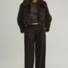 Pantalones de pierna ancha con doble pinza Pantalones de pierna ancha con doble pinza