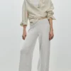 Pantalones de pierna ancha y tacto suave Pantalones de pierna ancha y tacto suave