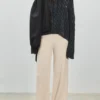 Pantalones de pierna ancha y tacto suave Pantalones de pierna ancha y tacto suave