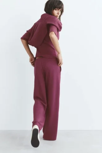 Pantalones de pierna ancha y tacto suave