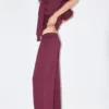 Pantalones de pierna ancha y tacto suave Pantalones de pierna ancha y tacto suave
