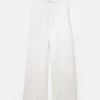 Pantalones de pierna ancha y tacto suave Pantalones de pierna ancha y tacto suave
