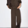 Pantalones de pierna ancha y tacto suave Pantalones de pierna ancha y tacto suave