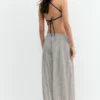 Pantalones de tiro bajo a cuadros Pantalones de tiro bajo a cuadros