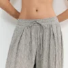 Pantalones de tiro bajo a cuadros Pantalones de tiro bajo a cuadros