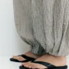 Pantalones de tiro bajo a cuadros Pantalones de tiro bajo a cuadros