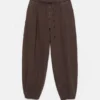 Pantalones de tiro bajo con cintura elástica Pantalones de tiro bajo con cintura elástica