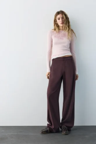 Pantalones elegantes con pinzas