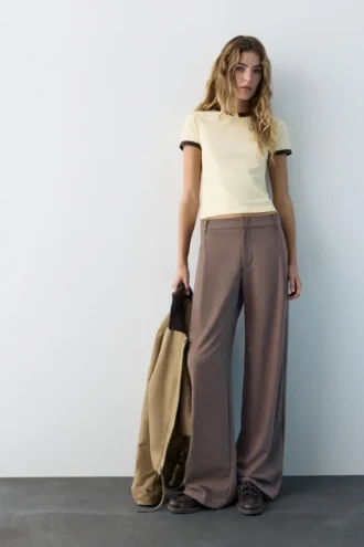 Pantalones elegantes con pinzas