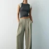 Pantalones entallados con pinzas