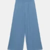 Pantalones fluidos con efecto gasa Pantalones fluidos con efecto gasa