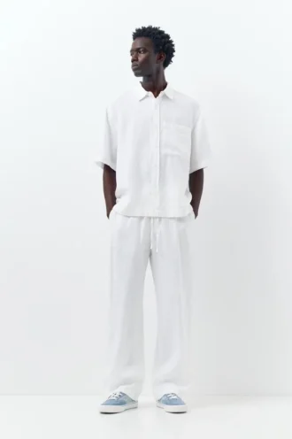 Pantalones jogger 100 % lino