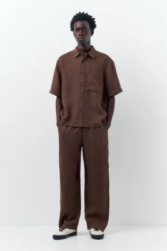 Pantalones jogger 100 % lino