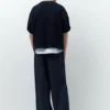 Pantalones jogger de denim a rayas