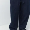 Pantalones jogger de denim a rayas