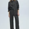 Pantalones jogger de rayas finas Pantalones jogger de rayas finas