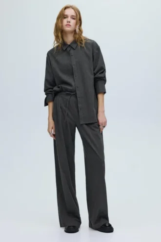 Pantalones jogger de rayas finas Pantalones jogger de rayas finas