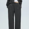 Pantalones jogger de rayas finas Pantalones jogger de rayas finas