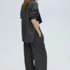 Pantalones jogger de rayas finas Pantalones jogger de rayas finas
