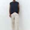 Pantalones joggers de mezcla de lino Pantalones joggers de mezcla de lino