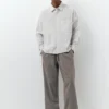 Pantalones joggers de mezcla de lino