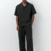 Pantalones joggers de mezcla de lino
