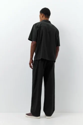 Pantalones joggers de mezcla de lino