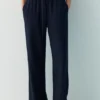 Pantalones joggers de mezcla de lino Pantalones joggers de mezcla de lino