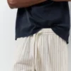 Pantalones joggers de mezcla de lino Pantalones joggers de mezcla de lino